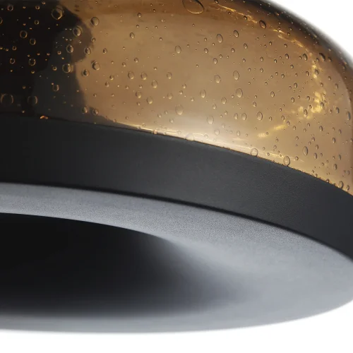 Светильник подвесной LED Ripple SL6014.603.01 ST-Luce коричневый 1 лампа, основание чёрное в стиле хай-тек современный  фото 3