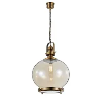 Светильник подвесной лофт Vintage 4975 Mantra прозрачный 1 лампа, основание бронзовое в стиле лофт 