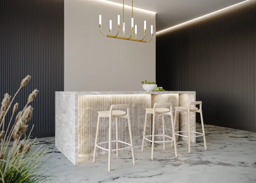 Люстра на штанге Deja Vu MOD423CL-08C Maytoni белая на 8 ламп, основание латунь в стиле фото 4