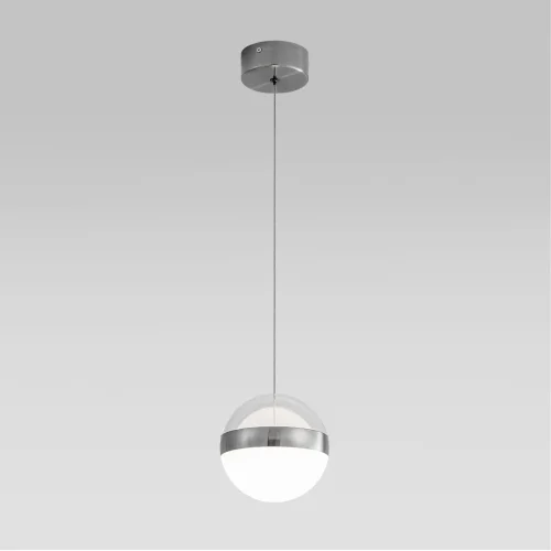 Светильник подвесной LED Roni 5037/12L Odeon Light белый 1 лампа, основание никель в стиле современный шар фото 5