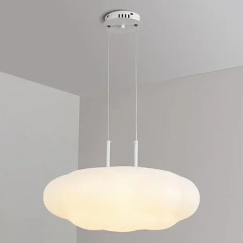 Люстра подвесная ODDLY D D30 219507-23 ImperiumLoft белая на 1 лампа, основание белое в стиле современный скандинавский минимализм  фото 6