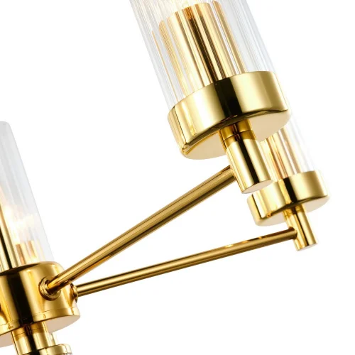 Люстра подвесная Aesthetic 2673-16P Favourite прозрачная на 16 ламп, основание золотое в стиле классика арт-деко  фото 5