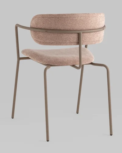 Стул Дженни букле бежевый каркас бежево-серый матовый УТ000039183 Stool Group, /, ножки//, размеры - *740***550*530 фото 4