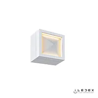 Бра LED Creator SMD-923404 WH-3000K iLedex белый 1 лампа, основание белое в стиле современный хай-тек квадраты