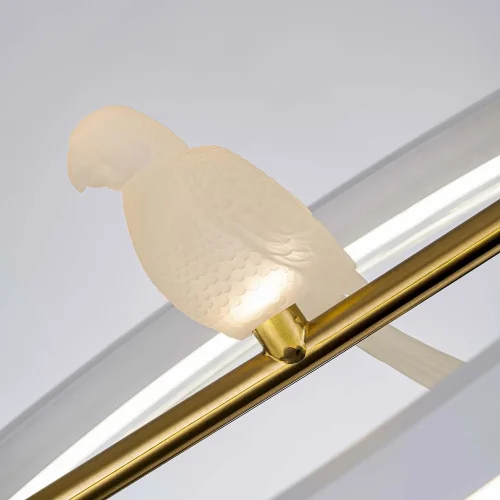 Светильник подвесной LED Bardy 4653-1P F-promo белый на 1 лампу, основание белое в стиле современный птички кольца фото 4