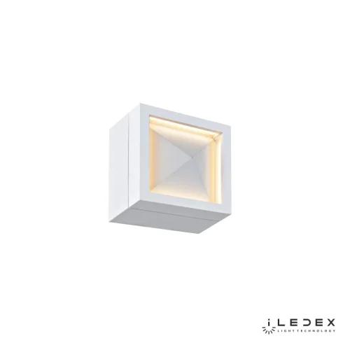 Бра LED Creator SMD-923404 WH-3000K iLedex белый на 1 лампа, основание белое в стиле современный хай-тек квадраты