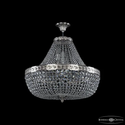 Люстра подвесная 19111/H1/60IV Ni C1 Bohemia Ivele Crystal прозрачная на 15 ламп, основание никель в стиле классический sp