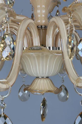 Люстра подвесная Teramo OML-30503-15 Omnilux без плафона на 15 ламп, основание бежевое в стиле классический  фото 5