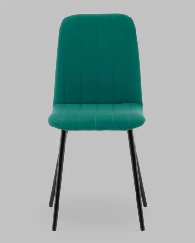 Стул Easy new велюр зеленый УТ000041668 Stool Group, зелёный/велюр, ножки/металл/чёрный, размеры - ***** фото 2