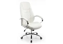 Компьютерное кресло Aragon белое 1738 Woodville, белый/искусственная кожа, ножки/металл/хром, размеры - *1220***620*720
