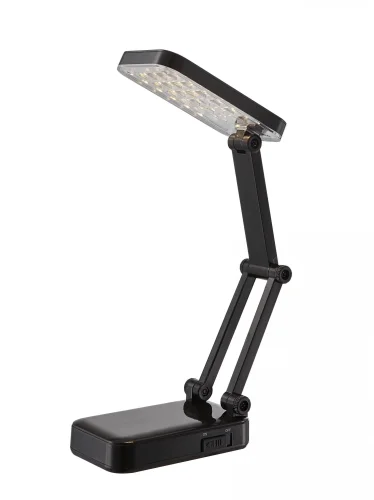 Настольная лампа LED CLAP 58356 Globo чёрная 1 лампа, основание чёрное металл в стиле 10080 