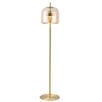 Торшер LED Reflex 4235-1F Favourite  янтарный 1 лампа, основание матовое золото в стиле современный
