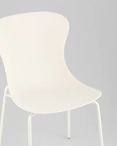 Стул Shaya, пластик молочный УТ000040182 Stool Group, молочный/пластик, ножки/металл/молочный, размеры - *835**** фото 2