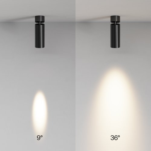 Светильник накладной LED Focus Led C055CL-L12W3K-SS-B Maytoni чёрный на 1 лампу, основание чёрное в стиле современный хай-тек трубочки фото 9 Светильник накладной LED Focus Led C055CL-L12W3K-SS-B Maytoni чёрный на 1 лампу, основание чёрное в стиле современный хай-тек трубочки фото 9