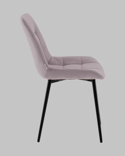 Стул Флекс N светло-сиреневый УТ000041308 Stool Group, сиреневый/велюр, ножки/металл/чёрный, размеры - *830**** фото 4
