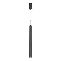 Светильник подвесной LED Lilt SL6210.403.01 ST-Luce чёрный на 1 лампу, основание чёрное в стиле современный трубочки