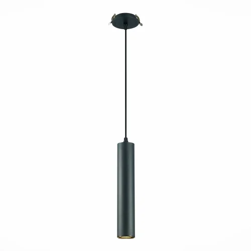 Светильник подвесной встраиваемый St151 ST151.408.01 ST-Luce чёрный 1 лампа, основание чёрное в стиле современный хай-тек трубочки фото 4