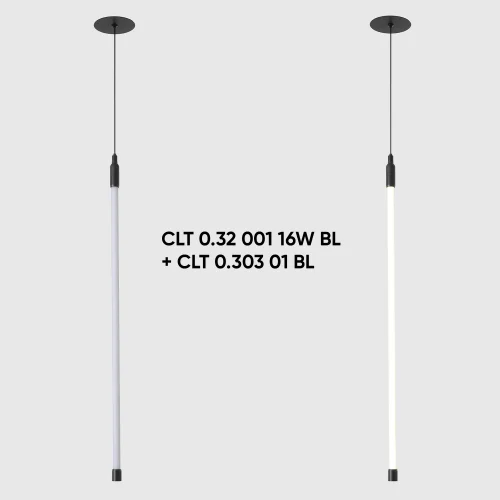 Светильник для модульной системы LED CLT 0.32 001 16W BL Crystal Lux белый на 1 лампу, основание чёрное в стиле современный фото 2
