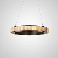 Люстра подвесная MONSINE D60 Black 196989-23 ImperiumLoft коричневая на 1 лампу, основание чёрное в стиле современный 