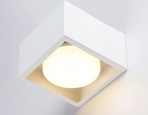 Светильник накладной TN70825 Ambrella light белый 1 лампа, основание белое в стиле современный хай-тек круглый фото 5