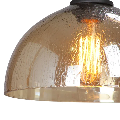 Светильник подвесной V4850-1/1S Vitaluce янтарный на 1 лампу, основание чёрное в стиле лофт фото 2 Светильник подвесной V4850-1/1S Vitaluce янтарный на 1 лампу, основание чёрное в стиле лофт фото 2