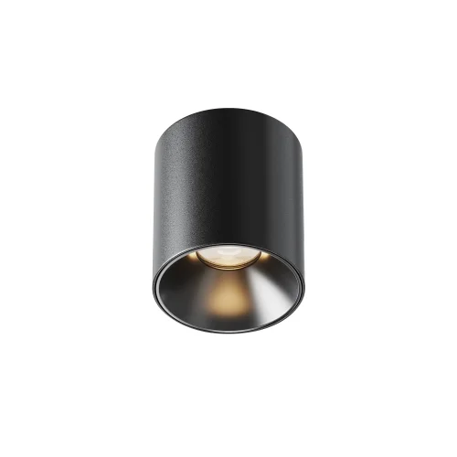 Светильник накладной LED Alfa LED C064CL-5W3K-RD-B Maytoni чёрный на 1 лампу, основание чёрное в стиле современный хай-тек круглый
