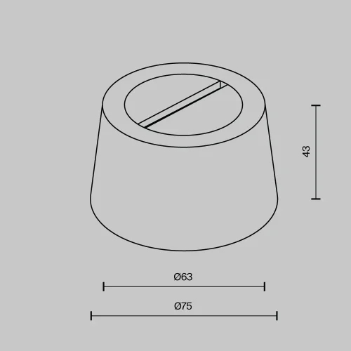 Потолочная чаша накладная с коннектором питания черная Pendant system Parity TRA130RSC-1B Maytoni чёрный в стиле хай-тек современный для светильников серии Pendant system Parity parity - текстильная фото 2