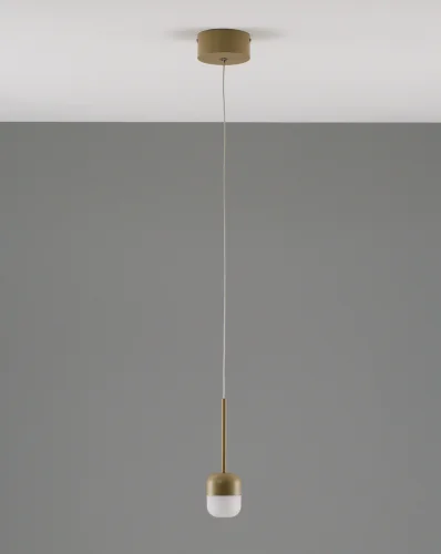 Светильник подвесной LED Drop V10864-PL Moderli бежевый белый 1 лампа, основание бежевое в стиле современный  фото 2