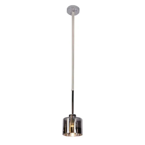 Светильник подвесной Alassio OML-55806-01 Omnilux прозрачный серый 1 лампа, основание хром в стиле современный 