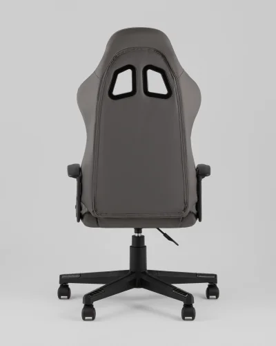 Кресло спортивное TopChairs Wyvern, серо-черный УТ000039485 Stool Group, серый/экокожа, ножки/полимер/чёрный, размеры - 1110*1210**** фото 5