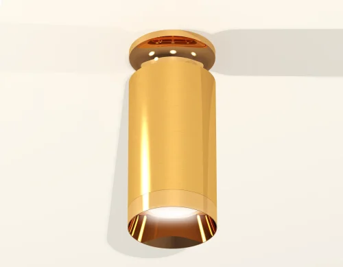 Светильник накладной Techno spot XS6327080 Ambrella light золотой жёлтый 1 лампа, основание золотое жёлтое в стиле современный круглый фото 3
