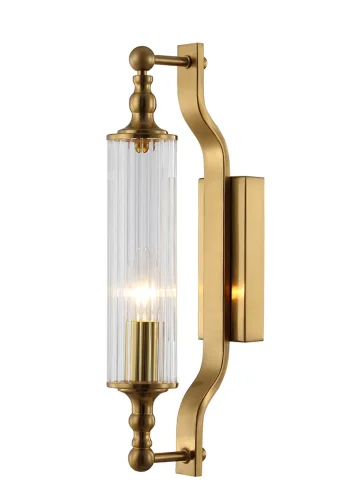 Бра TOMAS AP1 BRASS Crystal Lux прозрачный на 1 лампу, основание латунь в стиле современный фото 5