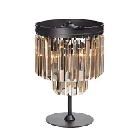 Настольная лампа V5154-1/3L Vitaluce янтарная 3 лампы, основание чёрное металл в стиле классический современный 