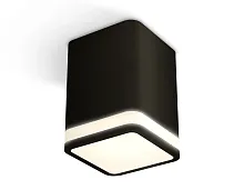 Светильник накладной Techno Spot XS XS7813020 Ambrella light чёрный 1 лампа, основание чёрное в стиле хай-тек современный квадратный