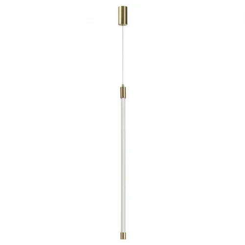 Светильник подвесной LED Anta 4392/14L Odeon Light белый на 1 лампу, основание античное бронза в стиле хай-тек трубочки