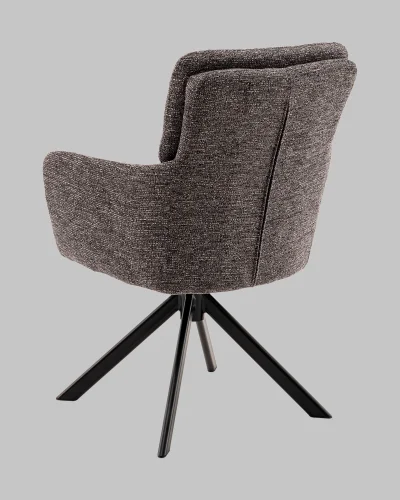 Стул обеденный Rue, темно-серый УТ000041382 Stool Group, тёмно-серый/рогожка, ножки/металл/чёрный, размеры - *880**** фото 6