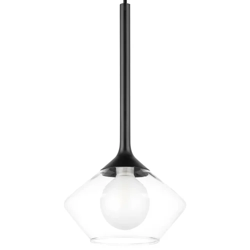 Светильник подвесной Vetro 801202 Lightstar прозрачный 1 лампа, основание чёрное в стиле современный арт-деко  фото 7