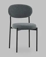 Стул Бриф DD букле темно-серый УТ000041484 Stool Group, серый/букле, ножки/сталь/чёрный, размеры - *****