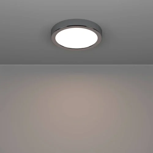 Светильник накладной LED Fueva 901762 Eglo белый на 1 лампу, основание хром в стиле современный круглый фото 7