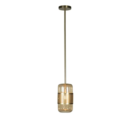 Светильник подвесной Hudson 10097P LOFT IT янтарный 1 лампа, основание золотое в стиле современный  фото 4