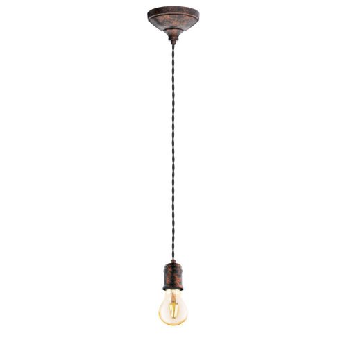 Светильник подвесной лофт Yorth 32535 Eglo без плафона 1 лампа, основание медь в стиле лофт современный 
