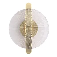 Бра LED Wasi SL6141.301.01 ST-Luce прозрачный на 1 лампу, основание бронзовое в стиле современный 