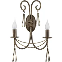 Бра Твист (Twist) 2763-NW Nowodvorski без плафона на 2 лампы, основание бронзовое в стиле арт-деко 