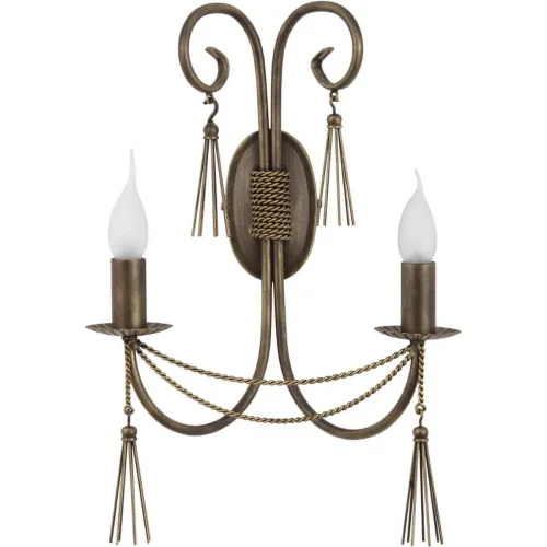 Бра Твист (Twist) 2763-NW Nowodvorski без плафона на 2 лампы, основание бронзовое в стиле арт-деко 