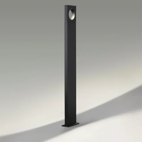 Парковый светильник LED Como 6653/10GA Odeon Light уличный IP65 чёрный на 1 лампу, плафон чёрный в стиле хай-тек LED фото 6
