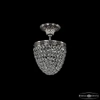 Светильник потолочный 19321/15IV Ni Bohemia Ivele Crystal прозрачный 2 лампы, основание никель в стиле классика sp