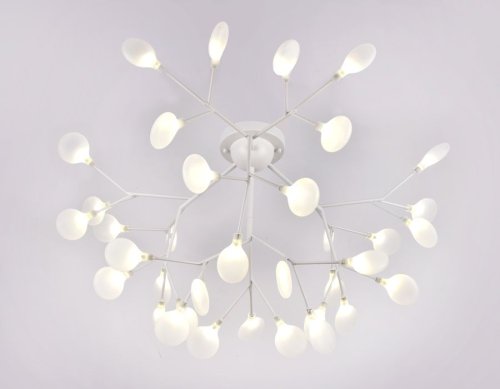 Люстра потолочная TR3018 Ambrella light белая на 36 ламп, основание белое в стиле современный ветви фото 2