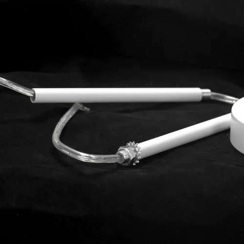 Люстра на штанге Kenner GRLSP-8269 Lussole без плафона на 9 ламп, основание белое в стиле современный  фото 4