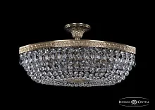 Люстра потолочная хрустальная 19013/55IV Pa Bohemia Ivele Crystal прозрачная на 6 ламп, основание латунь в стиле классический sp