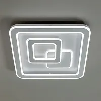 Светильник потолочный LED с пультом Квест CL739B150 Citilux белый 1 лампа, основание белое в стиле современный квадраты